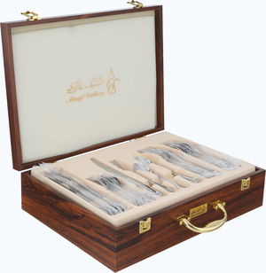 Alsaif Gallery Stainless Steel Cutlery Set, 78 Pieces - Silver product image