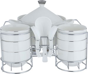 طقم شوربة بورسلان السيف غاليري، 15 قطعة - أبيض product image