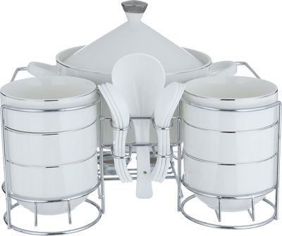 Al saif Gallery Porcelain Soup Set, 15 Pieces - White product image 1