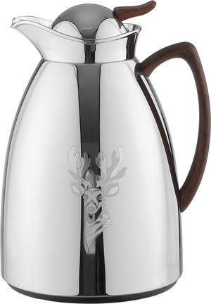 طقم ترامس السيف بلص، 1/1.7 لتر، قطعتين، خامة داخلية زجاج، يد خشبي - فضي product image 2