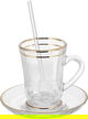 طقم تقديم قهوة وشاي زجاج السيف غاليري، 26 قطعة - شفاف product image 5