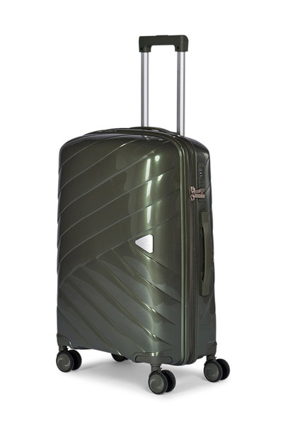 Limra LMA-1928 Polypropylene Luggage Set, 3 Sizes, 4 Wheels - Dark Green product image 4