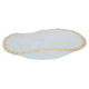 Al Saif Gallery glass sweet dish, 18 x 18 x 4 cm, gold-transparent rim product image 1