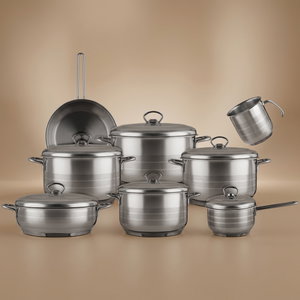 طقم قدور ستانلس ستيل مستر كوك، 14 قطعة - فضي product image
