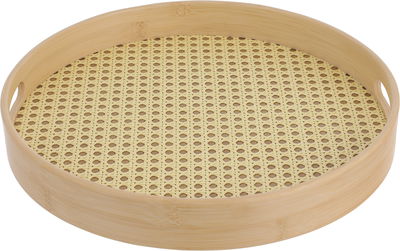 صينية تقديم خشب السيف غاليري، 5×35×35 سم - بني فاتح product image 1