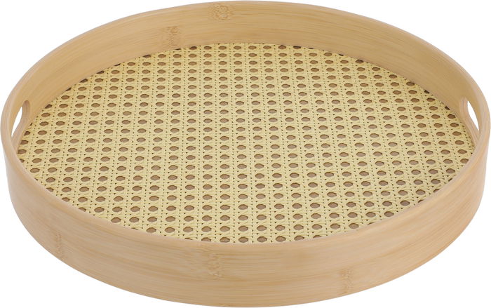 صينية تقديم خشب السيف غاليري، 5×35×35 سم - بني فاتح product image 1