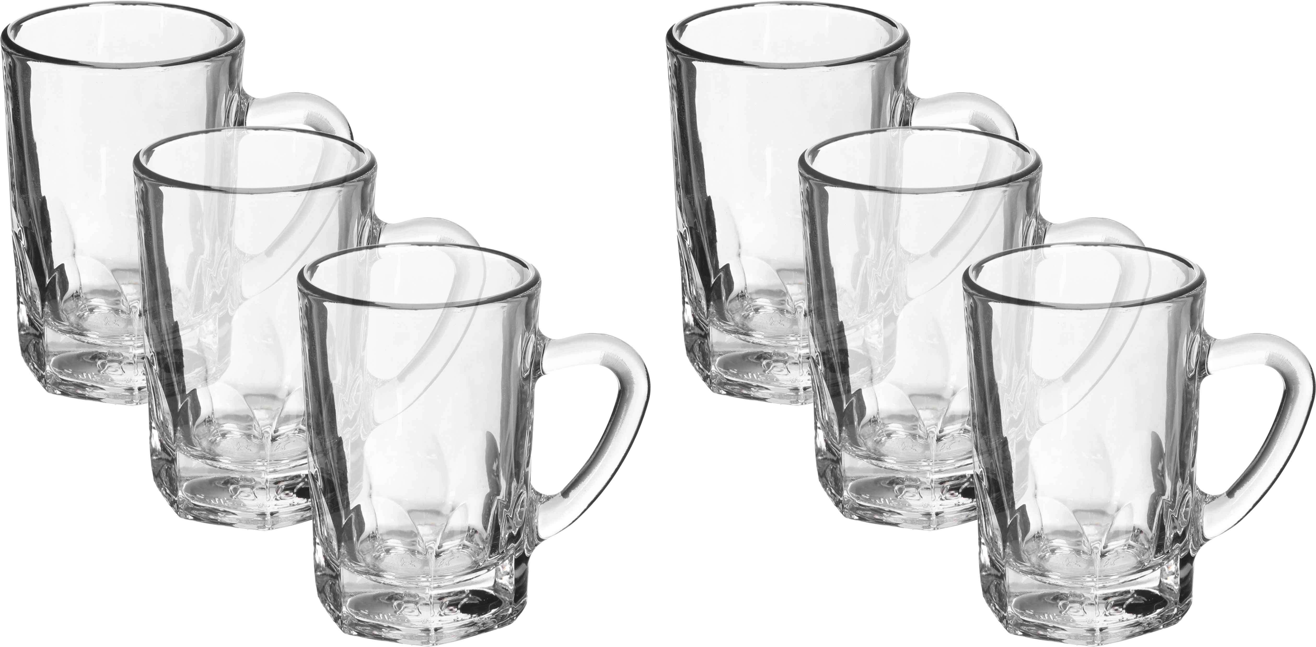 طقم اكواب شاي زجاج السيف غاليري، 6 قطع، 120 مل - شفاف product image