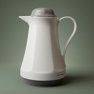 ترمس روتبونت، 1 لتر، حافظة داخلية زجاج - ابيض رمادي product image