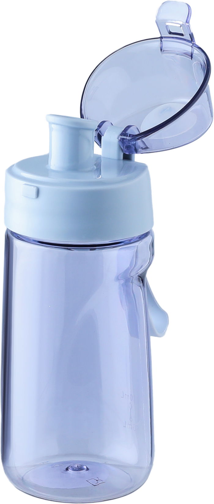 مطارة بلاستيك للاطفال مع مصفاة سيفسو، 370 مل - موف شفاف product image 2