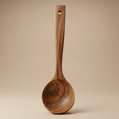 مغرفة خشب السيف غاليري، 10.5 بوصة - بني غامق product image 1