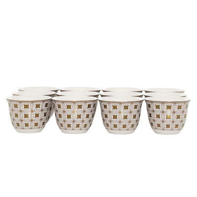 Al Saif Gallery porcelain Arabic coffee cups set, 12 pieces - multi-colored product image 2