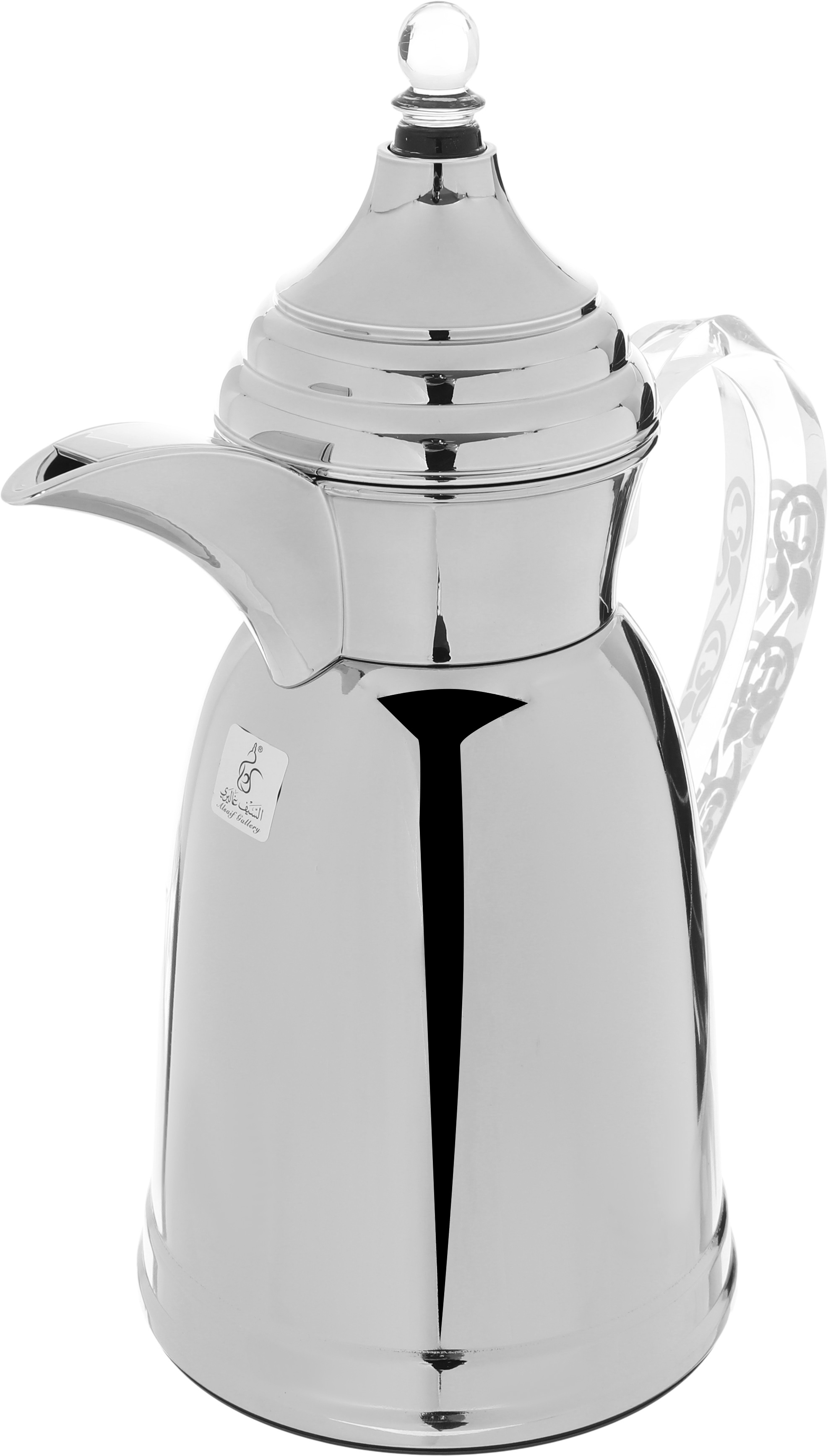 Al Saif Gallery Qamar thermos set, 1 liter, thermal glass inner container, steel outer shell - silver product image 8