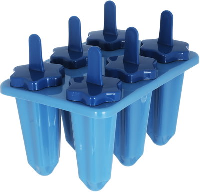saif so Plastic Ice Cream Mold, 13.5 x 11.5 x 17.5 cm, 6 Pieces - Dark Blue product image 2