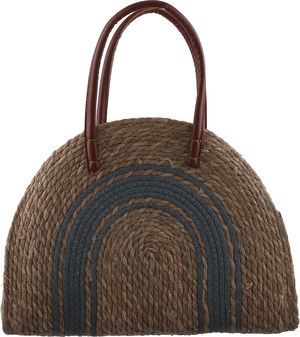 شنطة خوص السيف غاليري، 35x14x34 سم - بيج ازرق product image