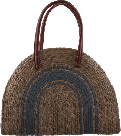 شنطة خوص السيف غاليري، 35x14x34 سم - بيج ازرق product image 1