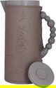Al Saif Gallery Royal 7 glass thermos, 1 liter, with leather cover, glass inner case, plastic outer body - brown product image 3