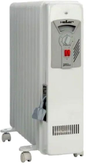 دفاية كهربائية هيلر الألمانية، 2500 واط، 13 اعمدة، كفاءة في استهلاك الطاقة، تدفئة قوية مع ثرموستات، MAS2513 - أبيض product image 2