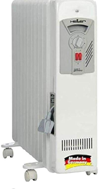 دفاية كهربائية هيلر الألمانية، 2500 واط، 13 اعمدة، كفاءة في استهلاك الطاقة،  تدفئة قوية مع ثرموستات، MAS2513 - أبيض product image 1