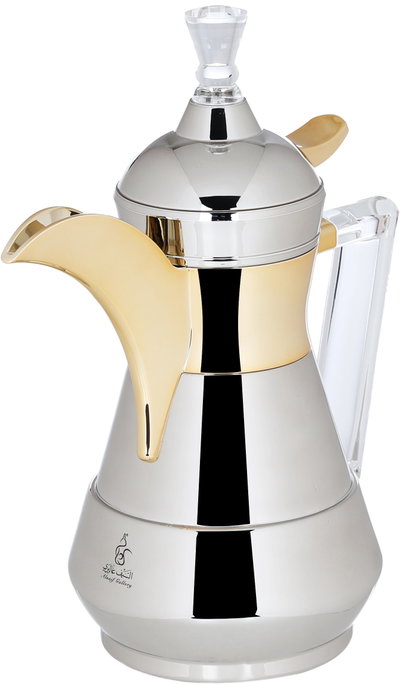 AlSaif Gallery Suleiman 2 Thermos, 0.35 L, Inner Glass, Outer Stainless Steel - Silver Gold product image 5
