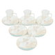 Al Saif Gallery Porcelain Coffee Cups and Teapots Set, 27 Pieces - Golden White product image 2