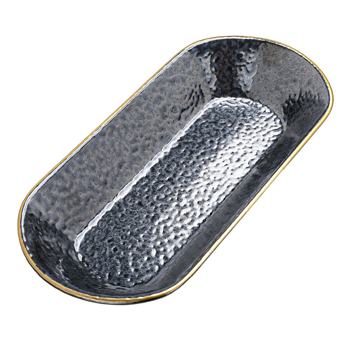 Al Saif Gallery porcelain serving plate, 29 cm, with gold-black font product image 2