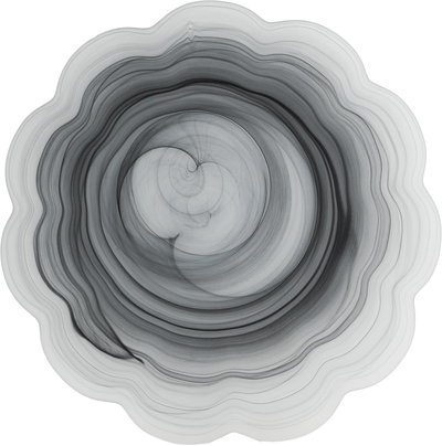 طقم تقديم سفرة زجاج زوجي هاند، 18 قطعة - رمادي شفاف product image 3