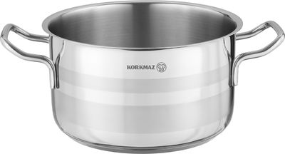 طقم قدور ستانلس ستيل استرون كوركماز، 12 قطعة - فضي product image 3