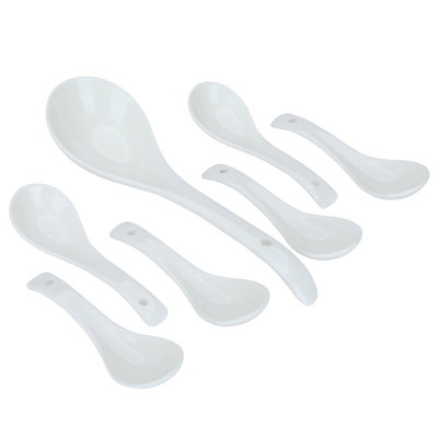 Al Saif Gallery porcelain soup set, 16 pieces, gold-white stand product image 4
