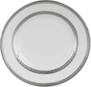 Ridge Porcelain Dinnerware Set, 122 Pieces - White Silver product image 2
