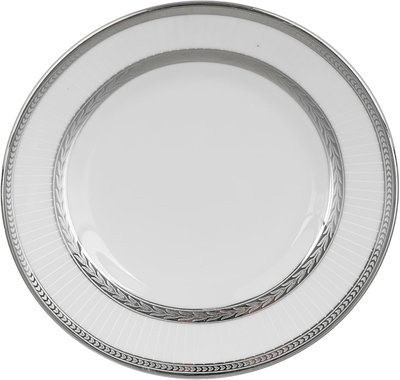 Ridge Porcelain Dinnerware Set, 122 Pieces - White Silver product image 2