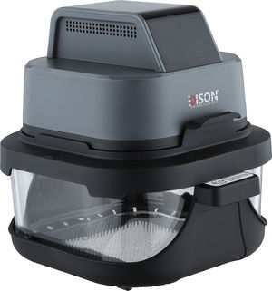 قلاية هوائية إديسون كرانشي، 1500 واط، 4/1.5 لتر، 4 برامج، شاشة ديجيتال، AF532T - رمادي غامق اسود product image 2