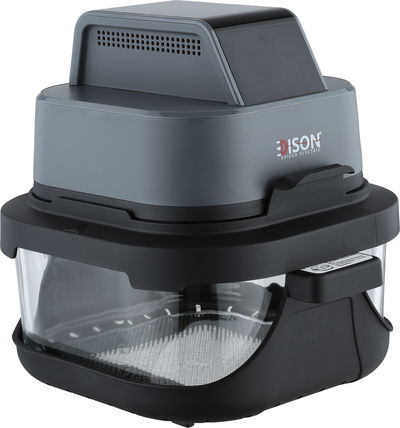 قلاية هوائية إديسون كرانشي، 1500 واط، 4/1.5 لتر، 4 برامج، شاشة ديجيتال، AF532T - رمادي غامق اسود product image 2