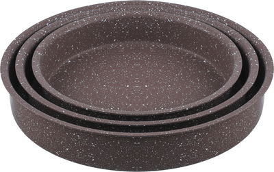 طقم صواني فرن جرانيت صافلون، 3 قطع - بني product image 1