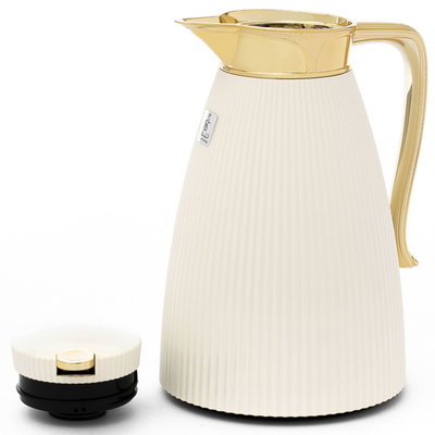 طقم ترامس سديم السيف غاليري، 1/0.7 لتر، يد ذهبي، قطعتين، حافظة داخلية زجاج حراري - بيج product image 3