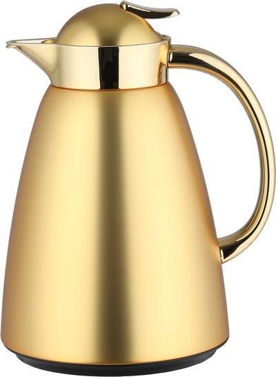 طقم ترامس سيف بلص، 0.7 / 1 لتر، خامة داخلية زجاج، غطاء ضغاط - ذهبي مطفي ولامع product image 2