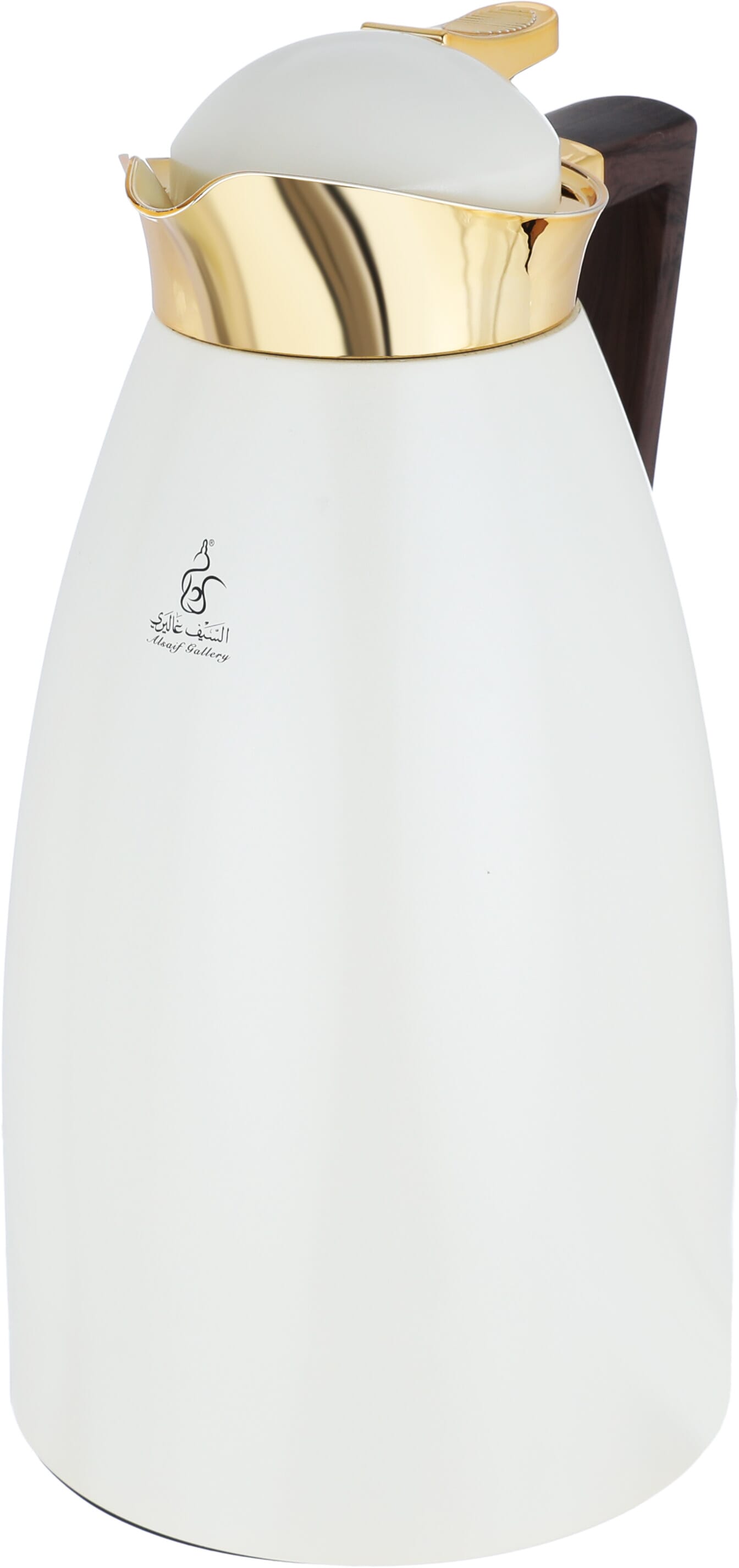 Al Saif Gallery thermos set, 2 pieces, 1 liter, glass inner shell, plastic outer shell - pearl product image 9