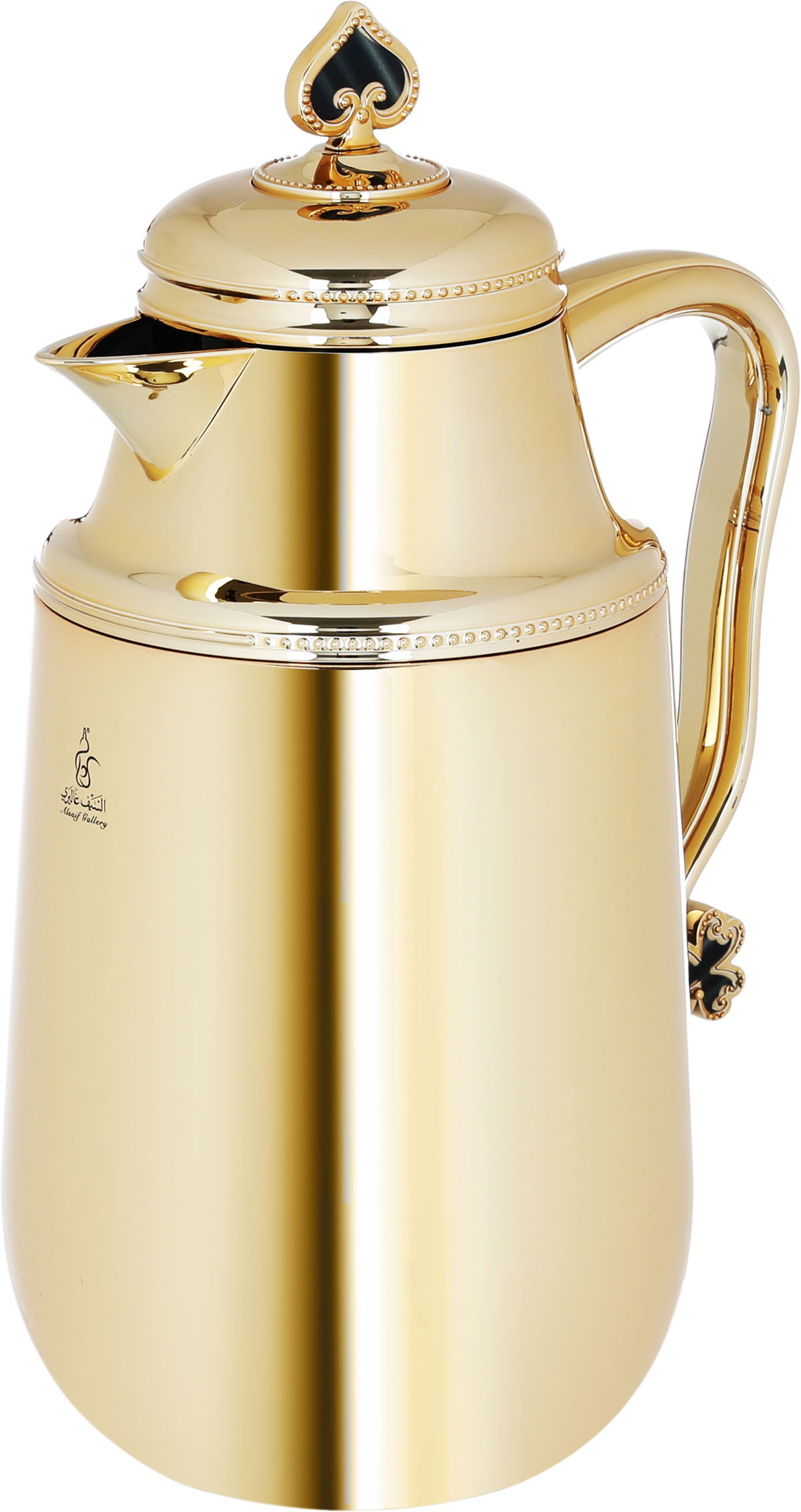 Al Saif Gallery Fatima Steel thermos Set, 1 - 0.7 L, 2 Pieces - Gold product image 3