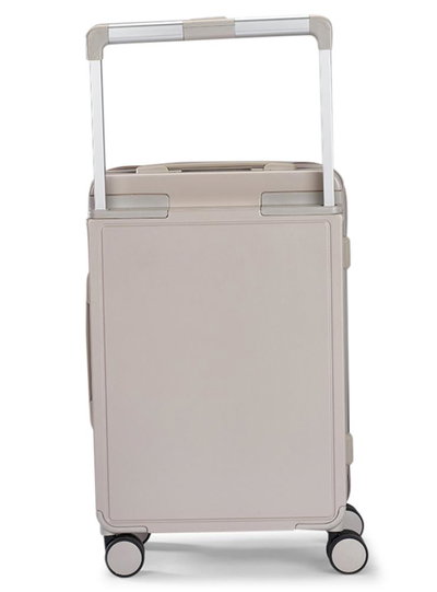 شنطة سفر بولي كربونات ليمرا، 20 بوصة، 4 عجلات، حركة بزاوية 360 درجة، PC1217-4 - بني product image 5