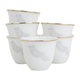 Al Saif Gallery porcelain coffee cup set, 12 pieces, bird pattern - white product image 2
