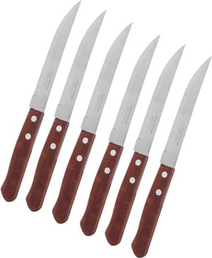طقم سكاكين فاكهة استيل السيف غاليري، 6 قطع، 4.5 بوصة - خشبي product image