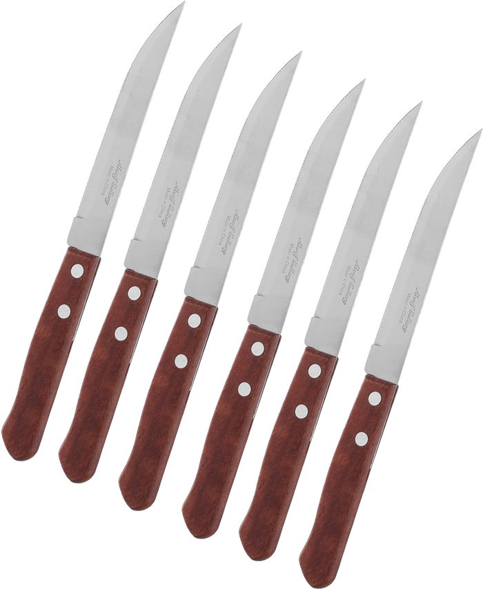 طقم سكاكين فاكهة استيل السيف غاليري، 6 قطع، 4.5 بوصة - خشبي product image 1