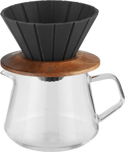 Al Saif Gallery Stainless Steel Coffee Brewing Set, 5 Pieces - Black Transparent product image 4