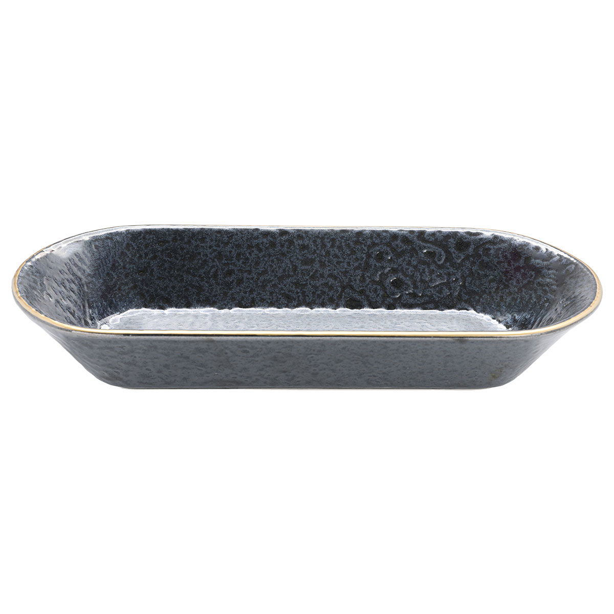Al Saif Gallery porcelain serving plate, 29 cm, with gold-black font product image 1
