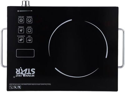 موقد سطح كهربائي ويننج ستار، 1 عين، 2000 واط، تحكم بالمس، ST-9671 - اسود product image 2