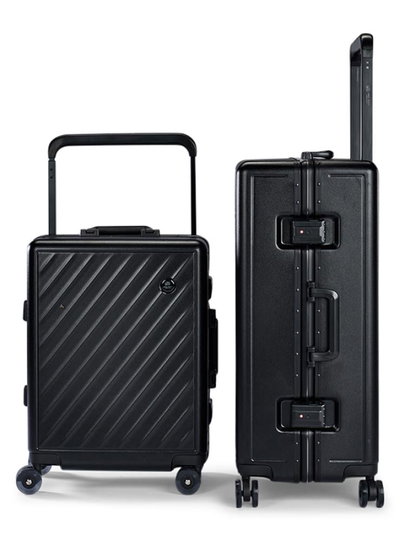 طقم شنط سفر بولي كربونات ليمرا، 21/27 بوصة، 4 عجلات، حركة بزاوية 360 درجة، PP357-8 - اسود product image 2