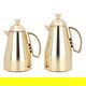 Al Saif Gallery Ruwayda thermos set, 1 liter, thermal glass inner container, steel outer shell - gold product image 1
