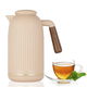 ترمس تايملس جايدا، 1 لتر، بيد خشب - بني product image 1