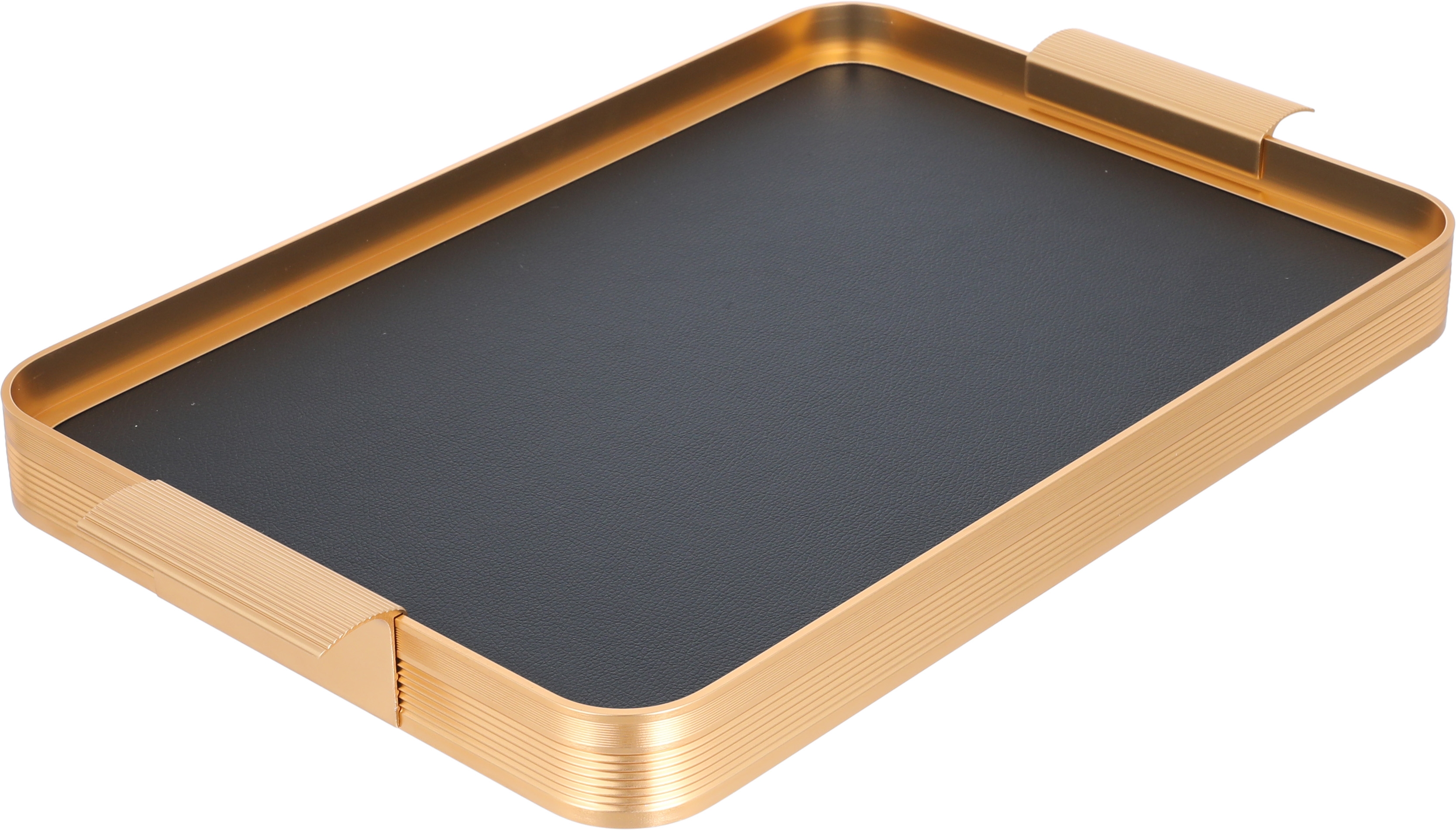 طوفرية تقديم استيل أمبير، 40x28x3.6 سم - ذهبي أسود product image 2