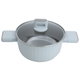 طقم قدور جرانيت السيف غاليري، 7 قطع، غطاء زجاج - رمادي product image 5