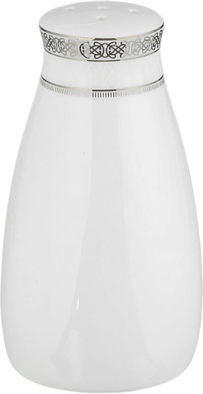 طقم تقديم سفرة بورسلان السيف غاليري، 86 قطعة - أبيض فضي product image 5